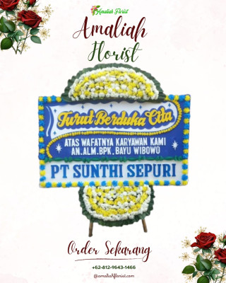 Papan Bunga Duka di Kinilow Satu