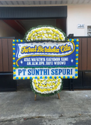 Papan Bunga Duka di Kinilow Satu